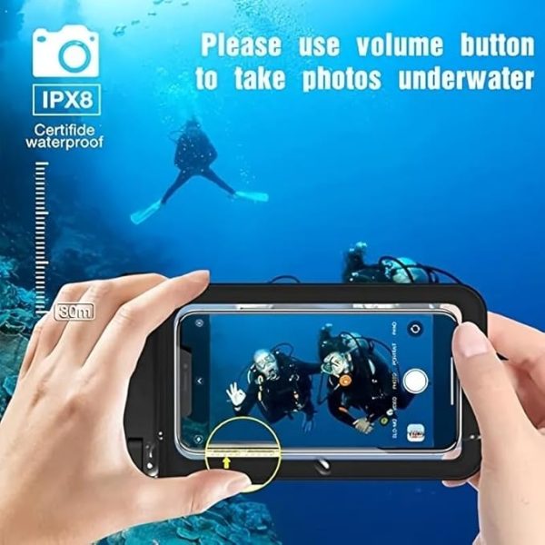 Waterproof Phone Pouch Dry Bag Case for iPhone 14/13/12 Pro Max, Galaxy S21, Huawei | Universal Floating Cover Up to 7” | Beach, Swimming & Snorkeling - Image 4