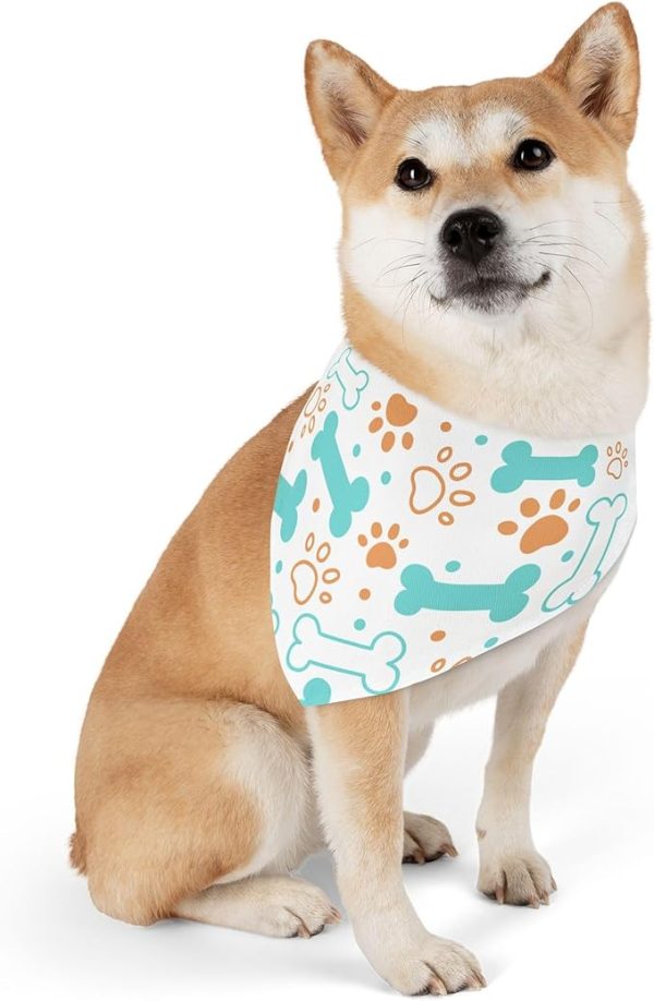 Custom Pet Bandana Collar – Personalized & Washable | Dog & Cat Bandana Stylish Pet Bandana Collar | Adjustable & Durable Dogs & Cats Printable Pet Bandana Collar |Unique Designs for Your Furry Friend - Image 2