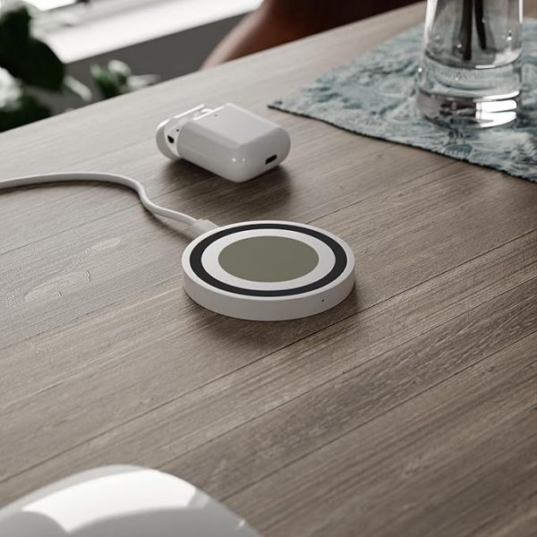 Minimalist Phone Charger, Stylish Wireless Charging Pad, Modern Desk Accessory, Home Office Gift, Unique Tech Gadget - Image 3